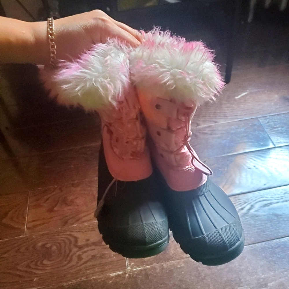 Snow Pink size 2 waterproof boots - Picture 3 of 8